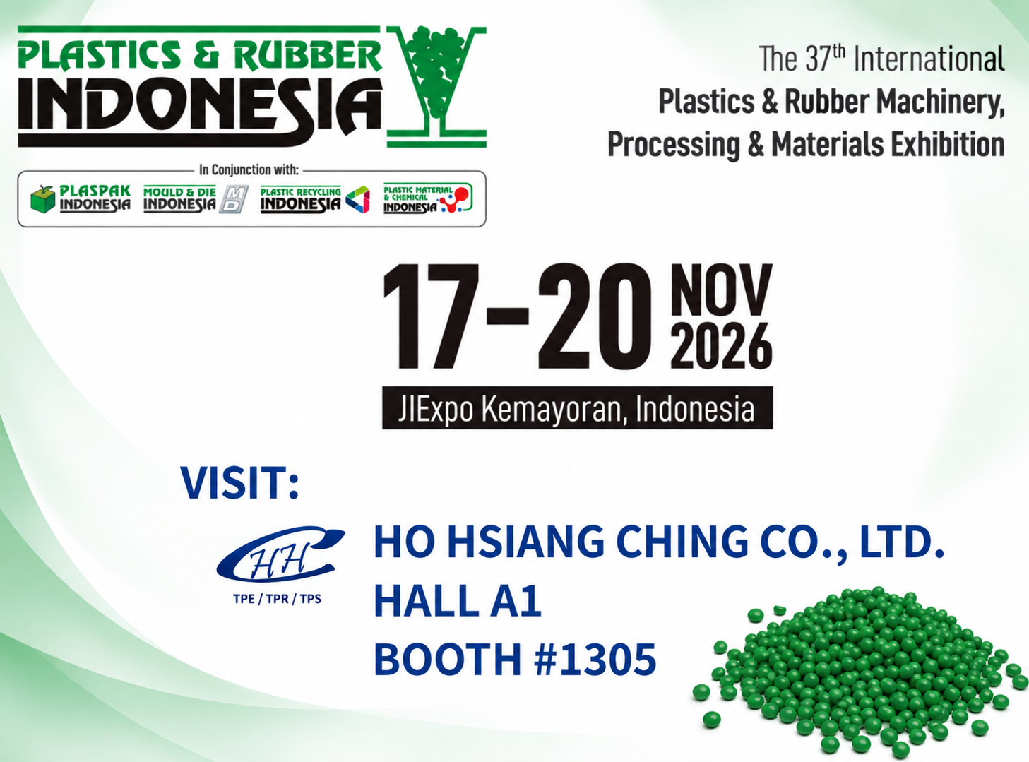 The 37th International Plastics & Rubber Machinery, Processing & Materials Exhibition