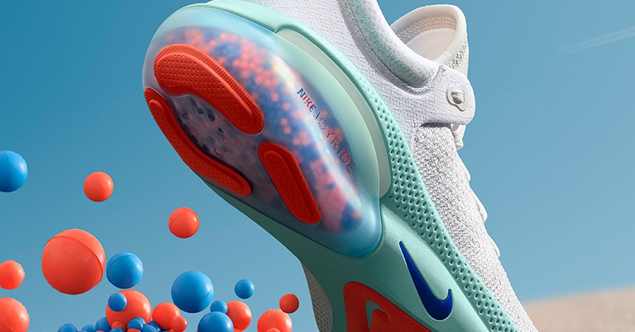 Nike Joyride is a Nike-only, proprietary cushioning system made of thousands of TPE beads.*