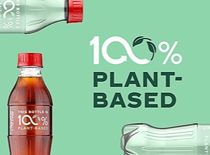 Soft drinks giant unveils “Plant Bottle” / Prototype with 100% plant-based materials 